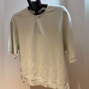 Kith mint green waffle top